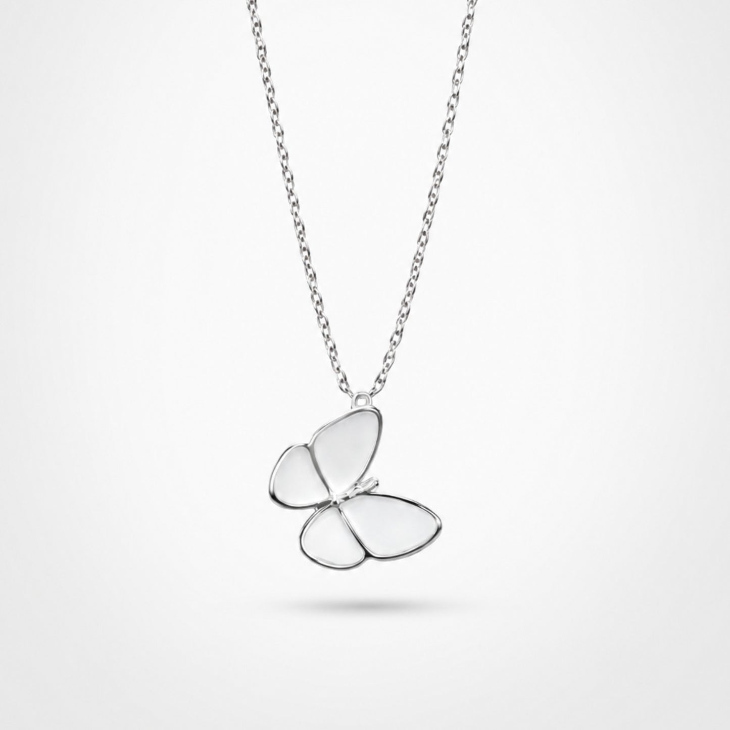 Silver Minimalist Butterfly Necklace | Waterproof & Tarnish-Resistant Pendant Necklace for Women
