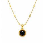Midnight Halo Necklace | 18K Gold Plated Stainless Steel