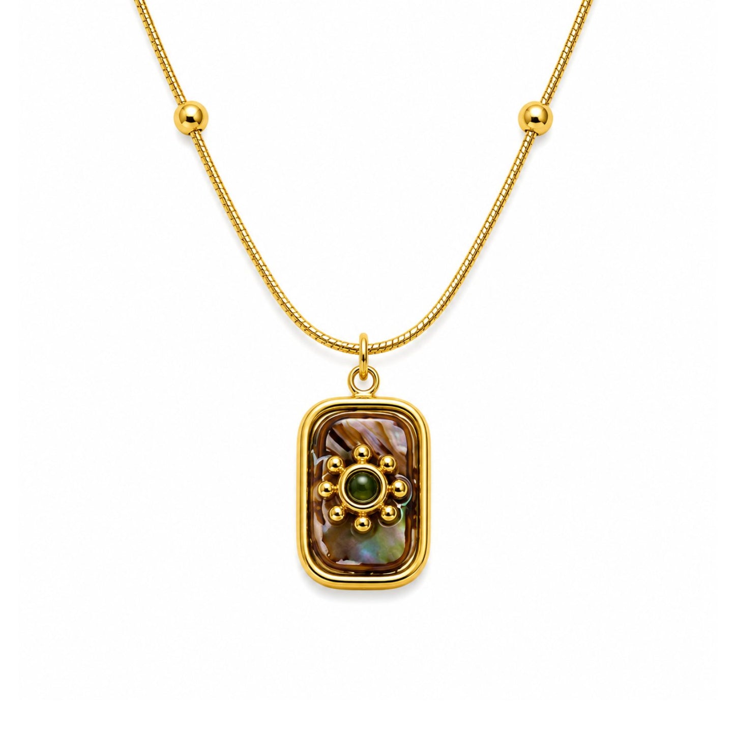 Celestial Pearl Necklace | 18K Gold Plated Stainless Steel