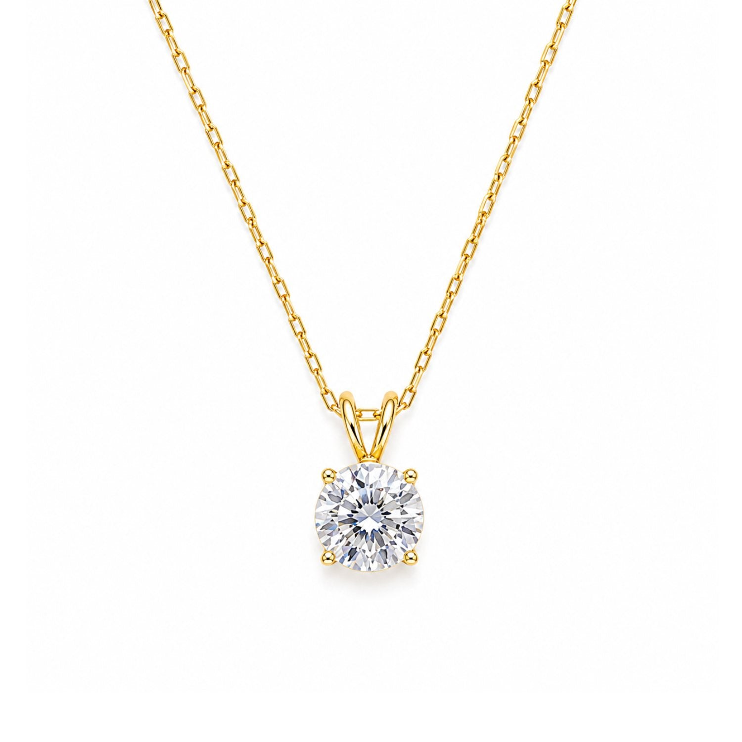 Solitaire Spark Necklace | 18K Gold Plated Stainless Steel