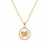 Butterfly Bloom Necklace | 18K Gold Plated Stainless Steel