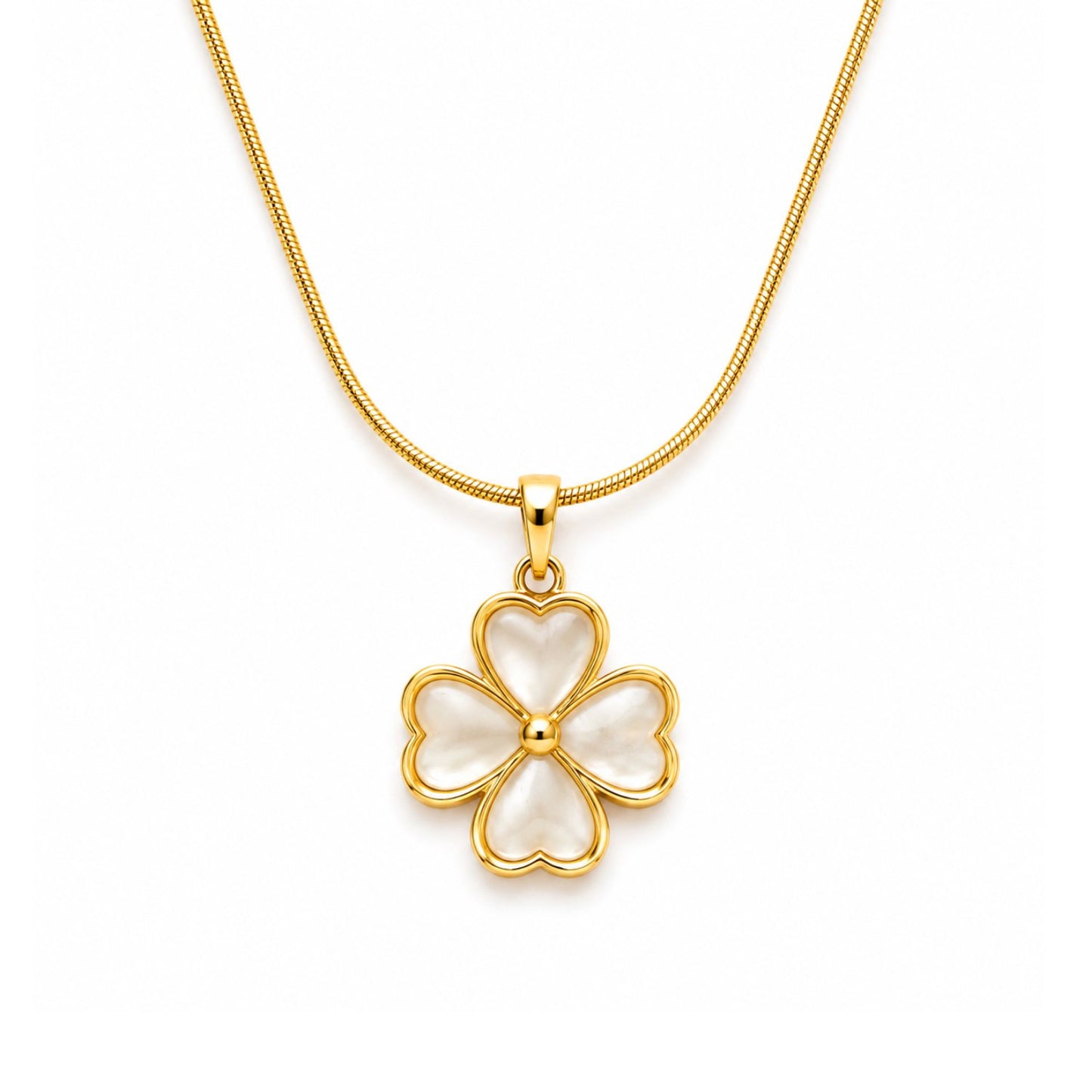 Lucky Clover Necklace | 18K Gold Plated Stainless Steel