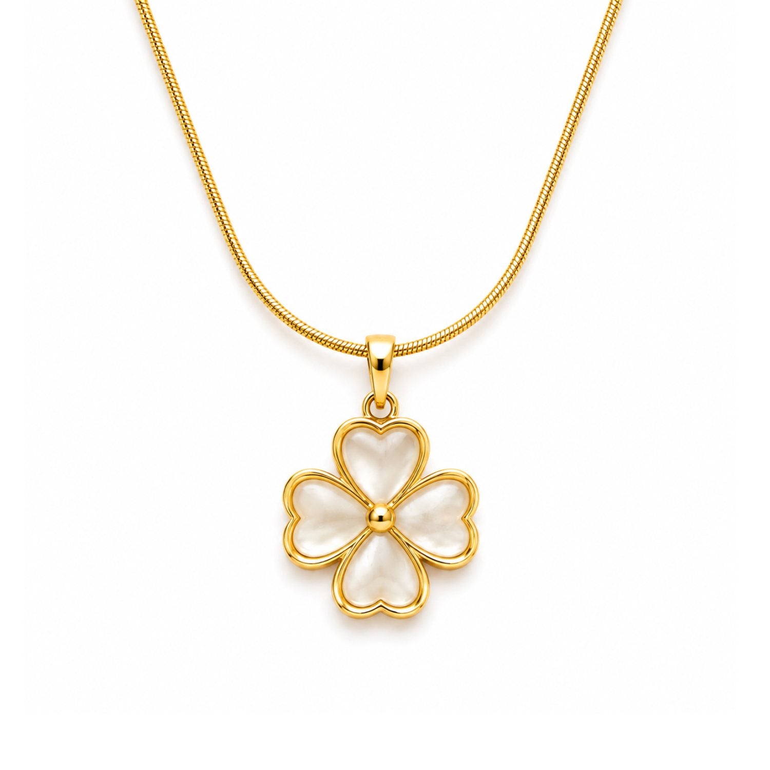 Lucky Clover Necklace | 18K Gold Plated Stainless Steel