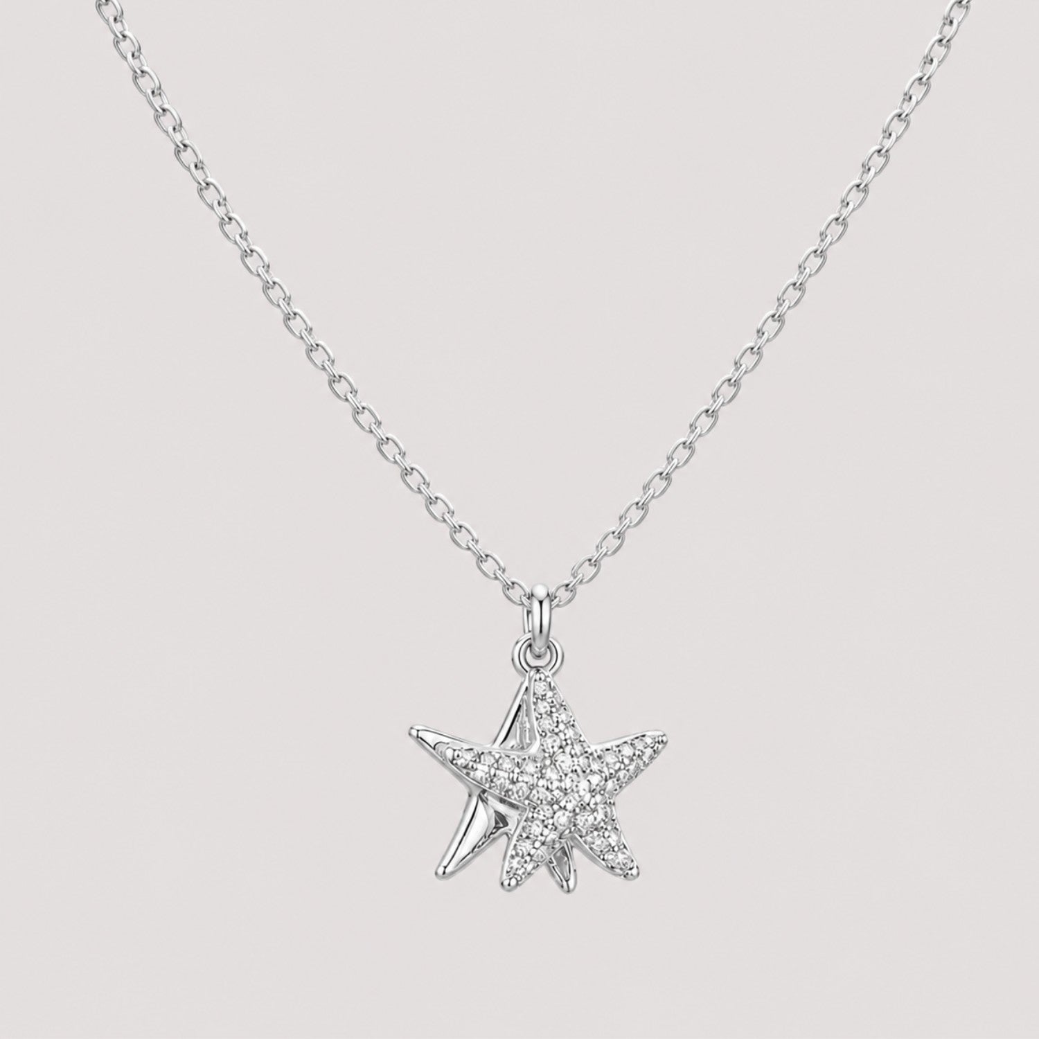 Silver Crystal Star Necklace | Waterproof & Tarnish-Resistant Pendant Necklace for Women (Copy)