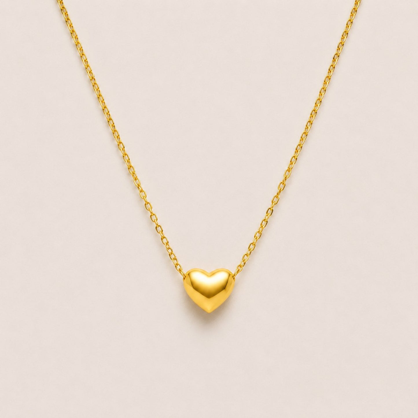 Petite Heart Necklace | 18K Gold Plated Stainless Steel