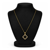 Dual Essence Clover Necklace | 18K Gold Plated Stainless Steel