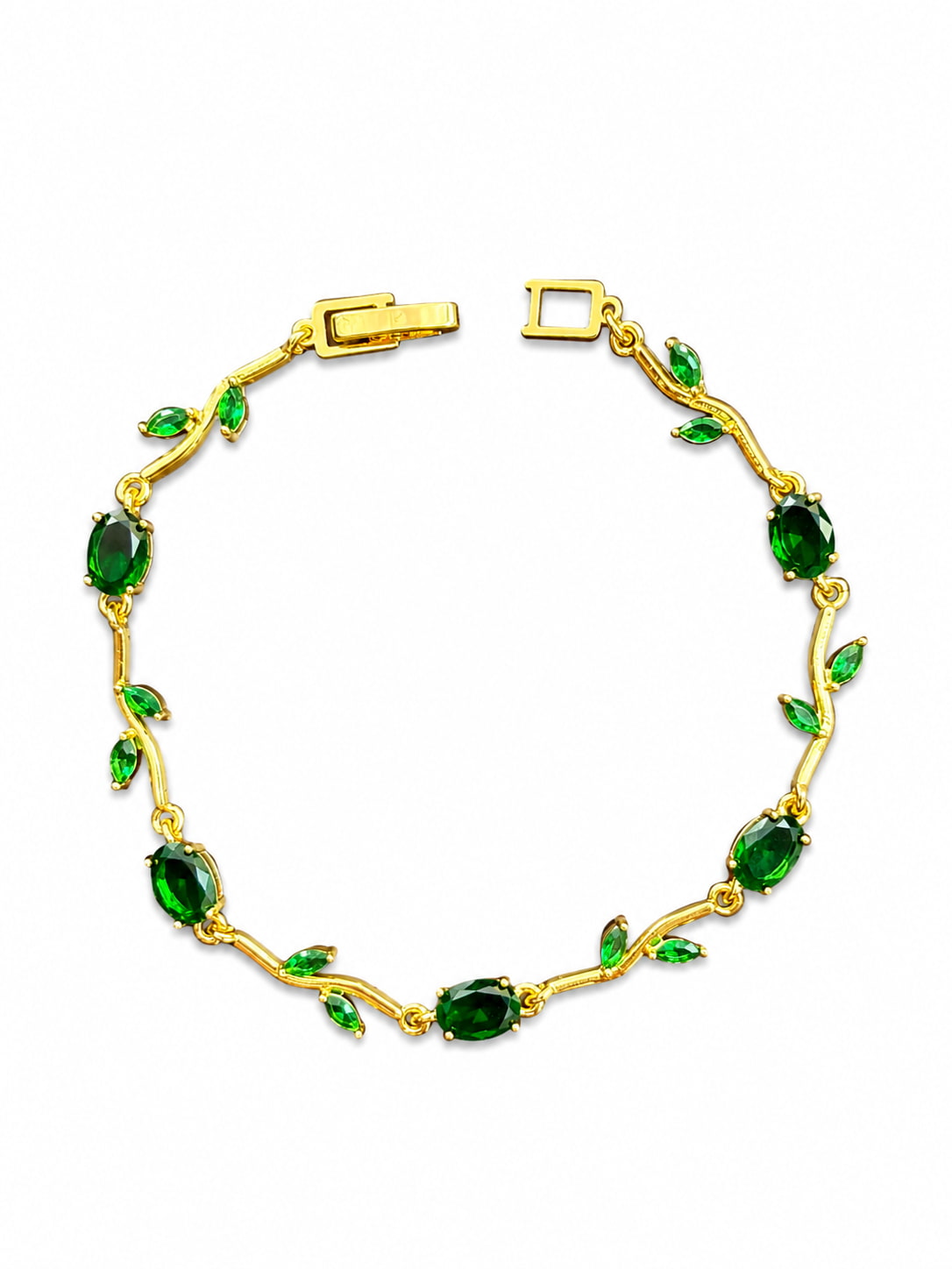 Emerald Vine Bracelet | 18K Gold Plated Anti Tarnish Bracelet