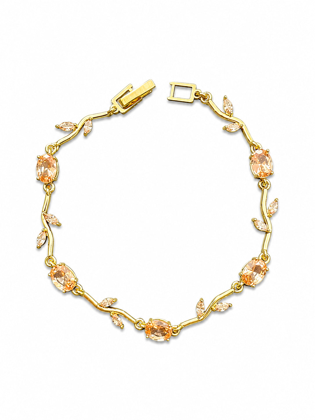 Champagne Blossom Bracelet | 18K Gold Plated Anti Tarnish Bracelet