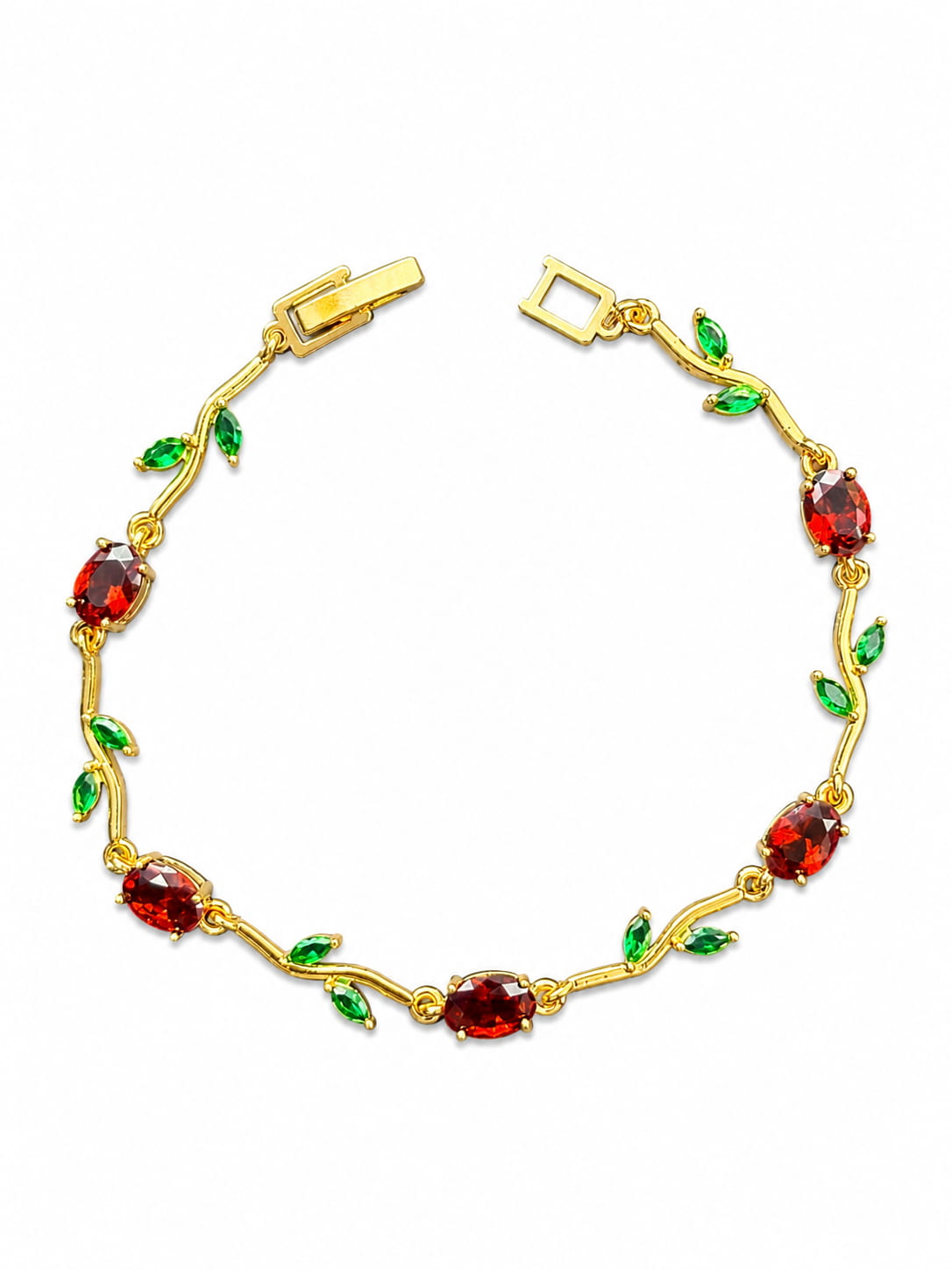 Ruby Garden Bracelet | 18K Gold Plated Anti Tarnish Bracelet