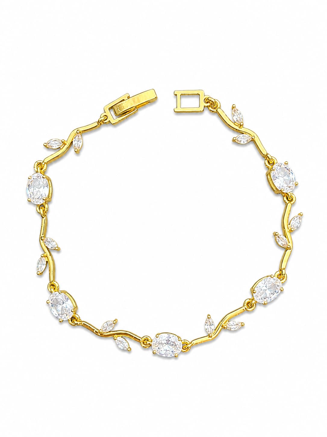 Crystal Vine Bracelet | 18K Gold Plated Anti Tarnish Bracelet