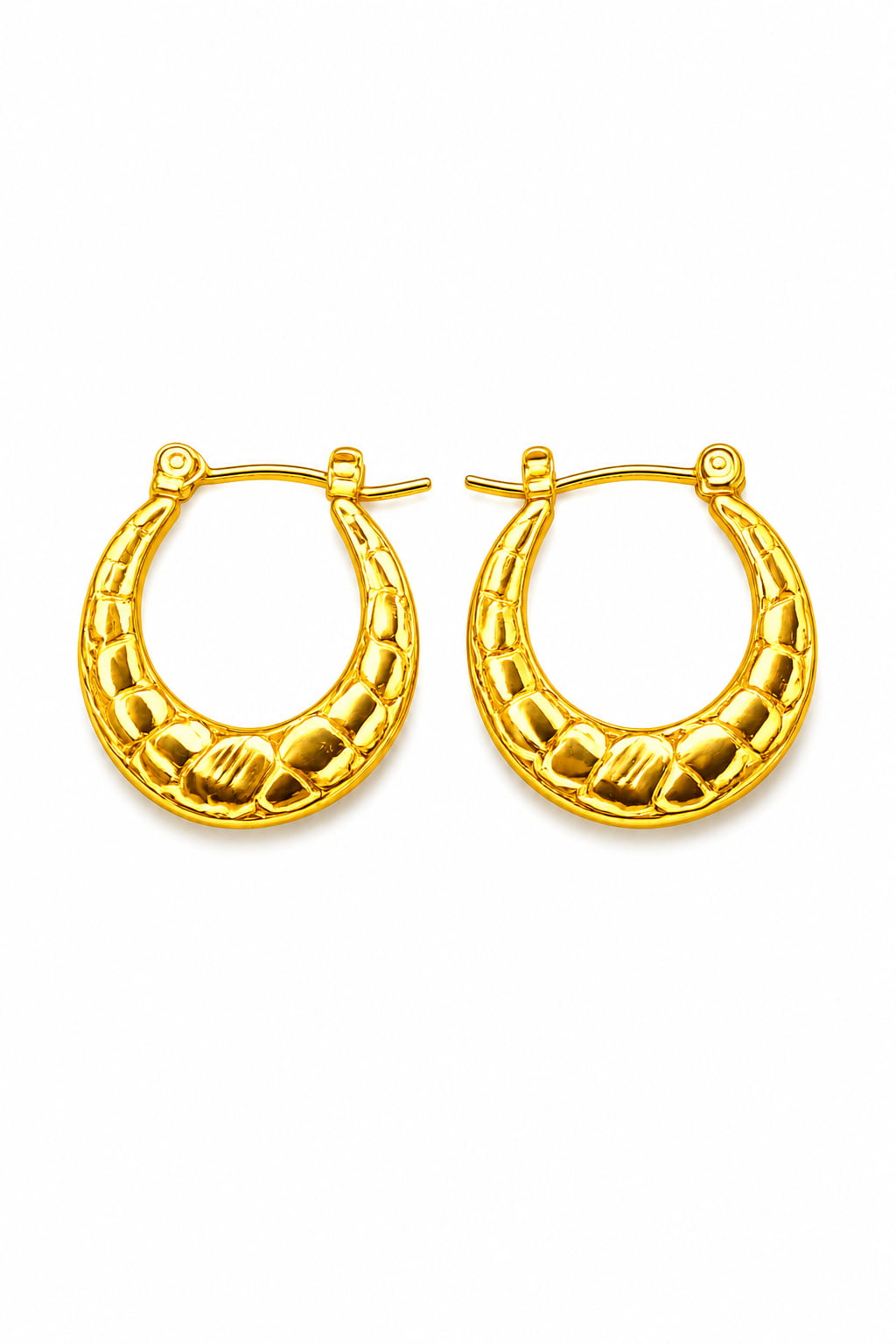 Classic Oval Hoops  | 18K Gold Plated Anti Tarnish Hoop