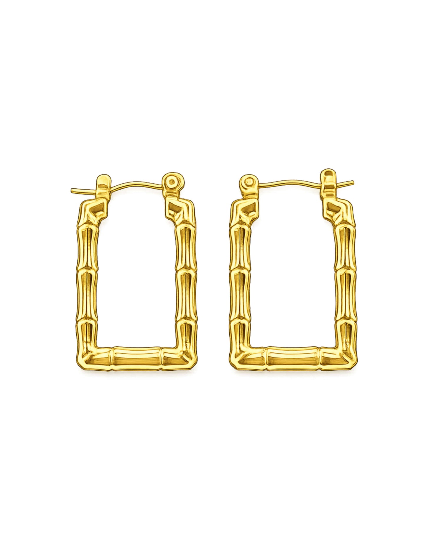 Square Frame Hoops | 18K Gold Plated Anti Tarnish