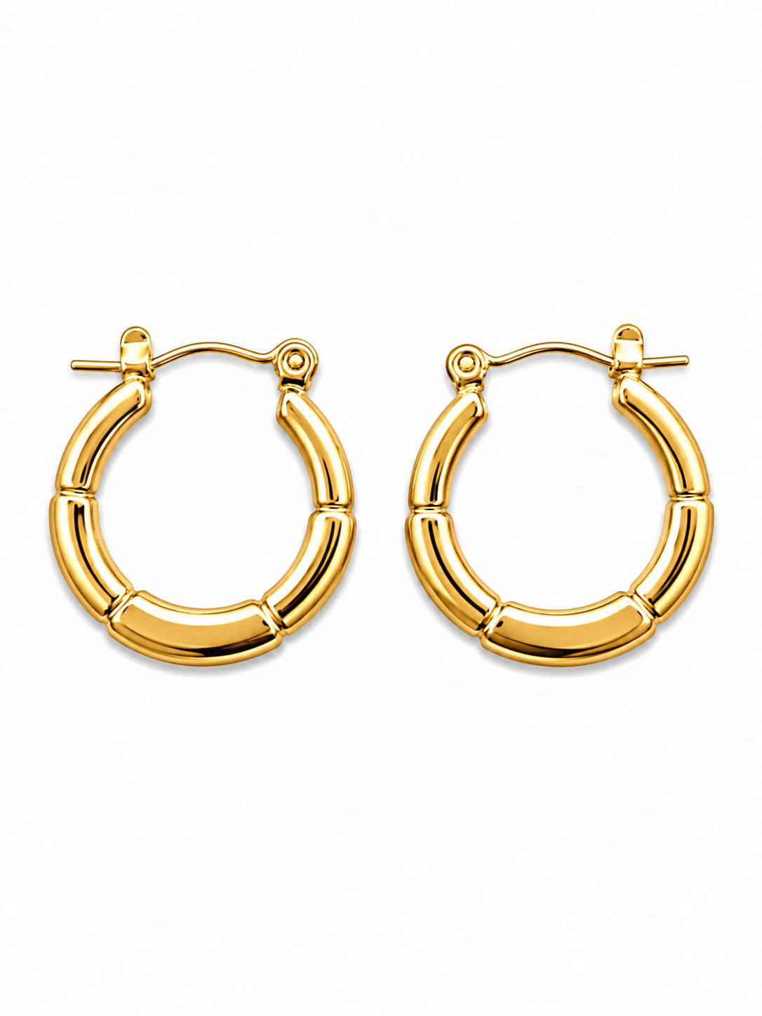 Classic Tube Hoops | 18K Gold Plated Anti Tarnish
