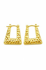 Animal Print Hoop Earrings Set | 4 Pair Gold Stainless Steel Hoop Earrings | Earra UK