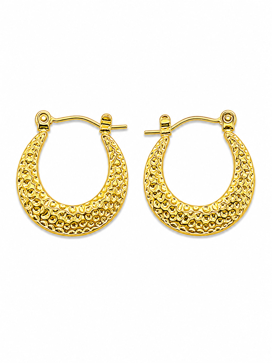 Animal Print Hoop Earrings Set | 4 Pair Gold Stainless Steel Hoop Earrings | Earra UK