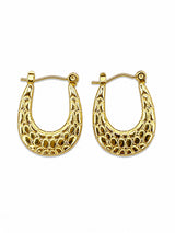 Animal Print Hoop Earrings Set | 4 Pair Gold Stainless Steel Hoop Earrings | Earra UK