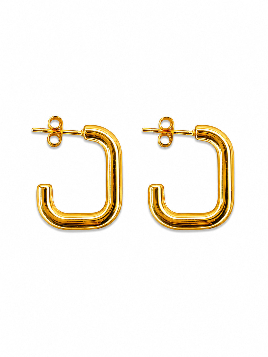 Minimal U Hoops  | 18K Gold Plated Anti Tarnish Hoop