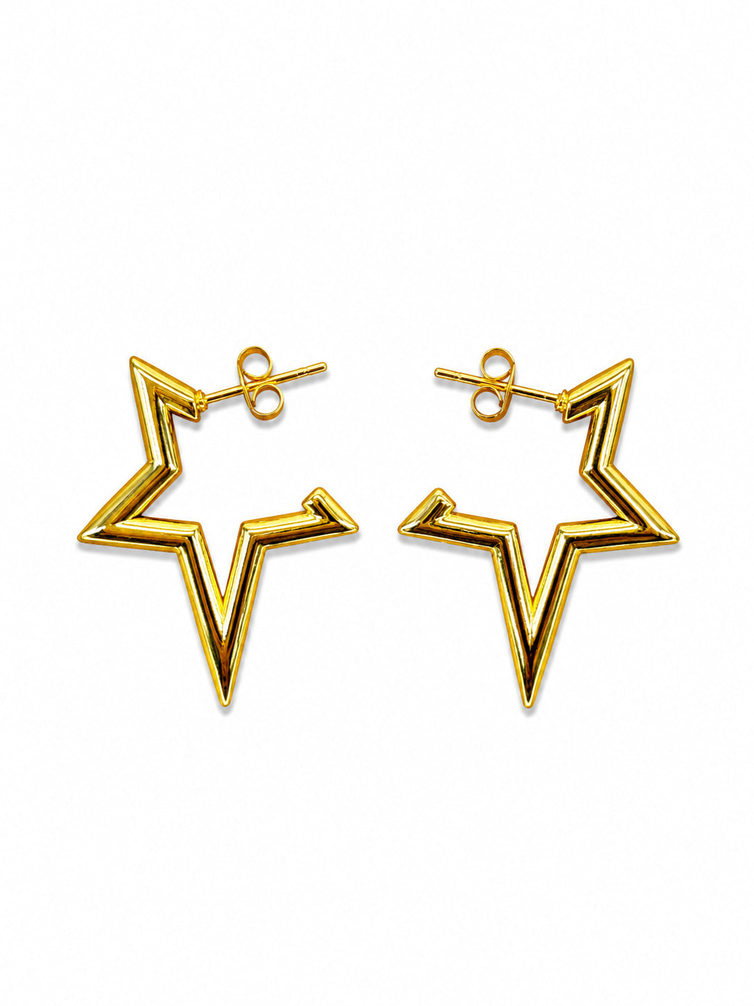 Nova Star Hoops  | 18K Gold Plated Anti Tarnish Hoop