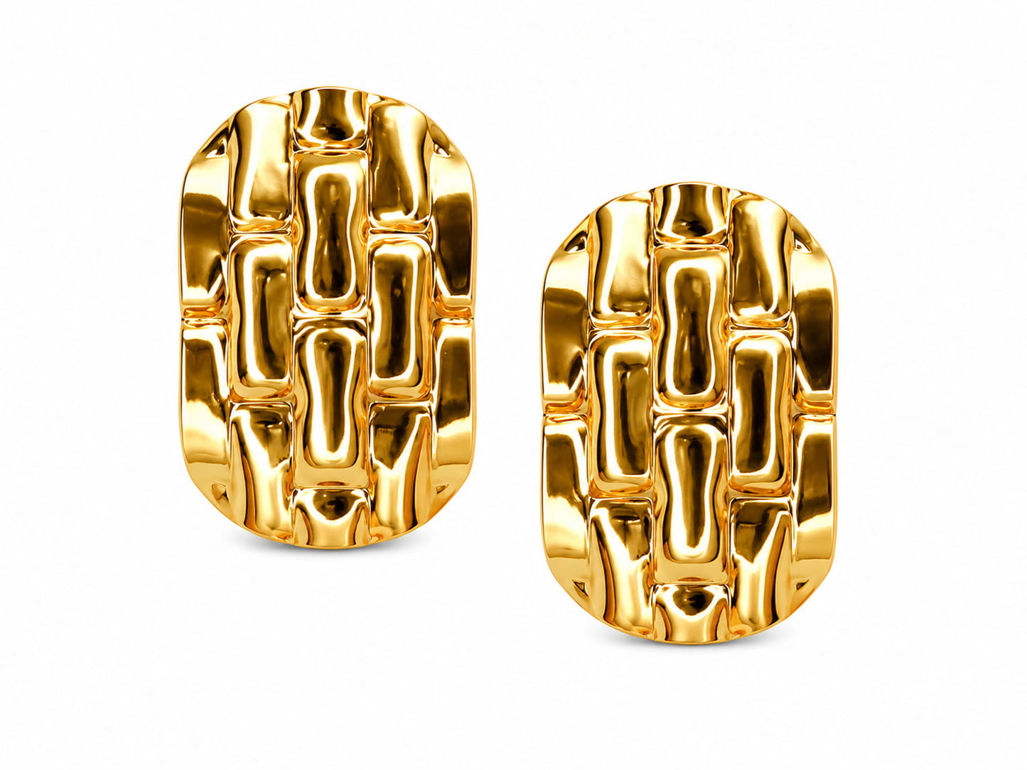 Chain Link Gold Studs | 18K Gold Plated Anti Tarnish Studs