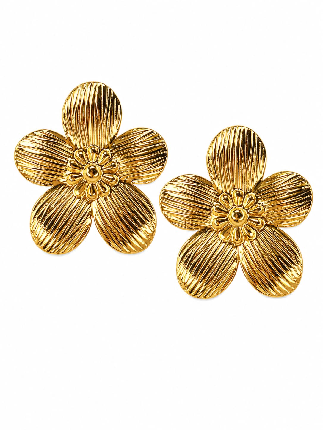 Bloom Flower Studs | 18K Gold Plated Anti Tarnish Studs