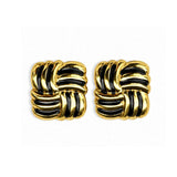 Abstract Stud Earrings Set | 3 Pair Gold Stainless Steel Stud Earrings | Earra UK