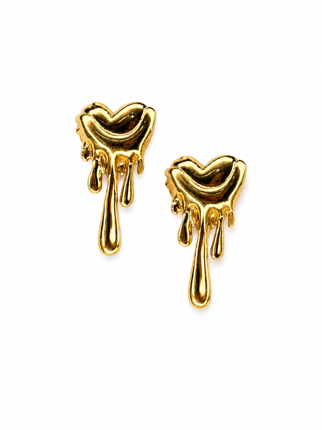 Abstract Stud Earrings Set | 3 Pair Gold Stainless Steel Stud Earrings | Earra UK