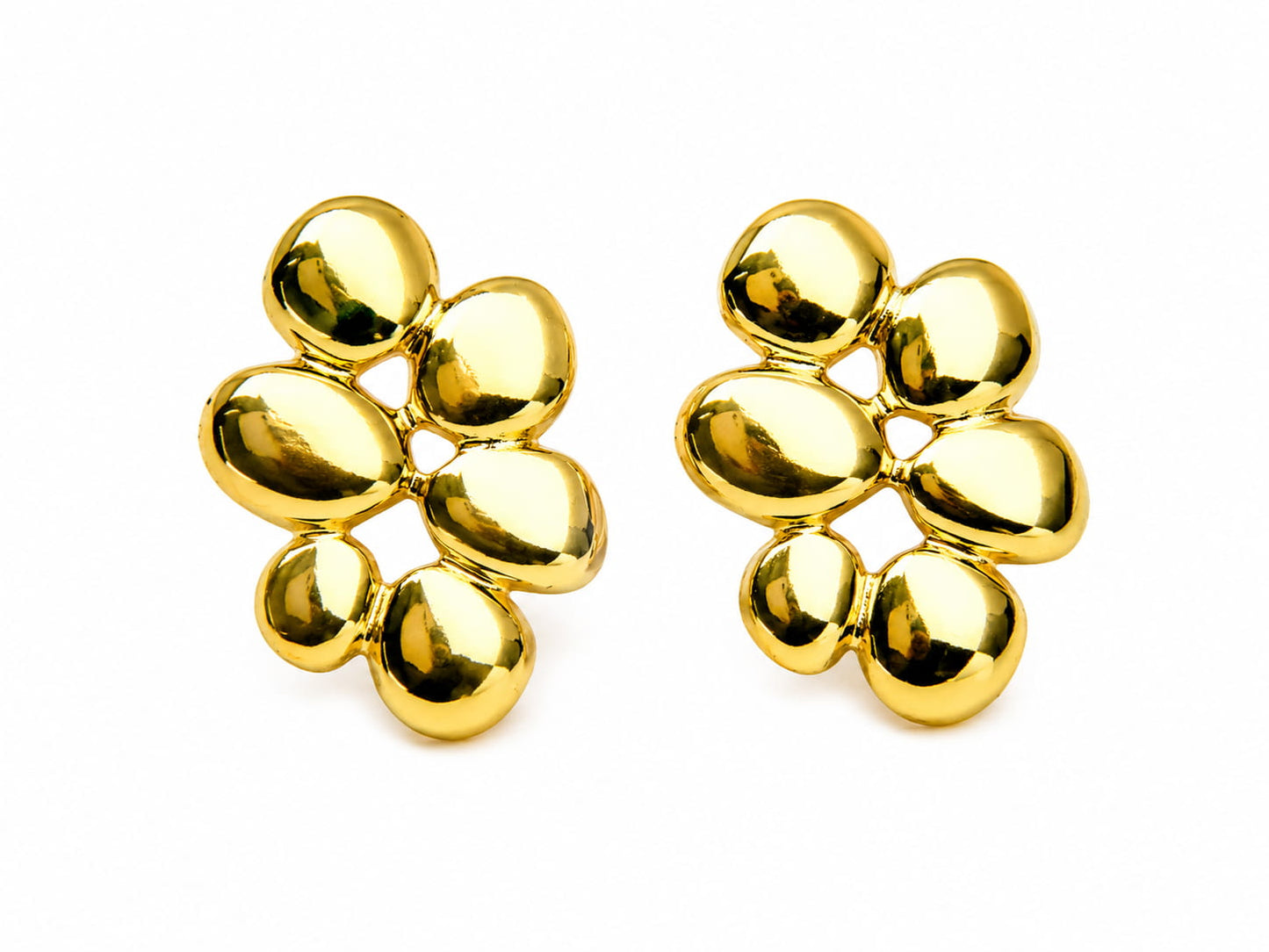 Petal Cluster Gold Studs | 18K Gold Plated Anti Tarnish Studs