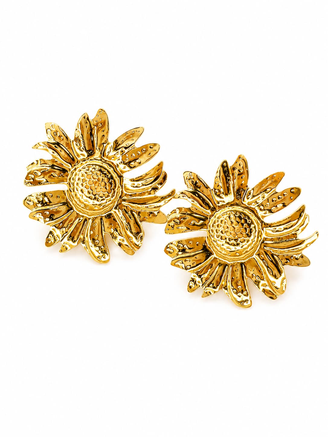 Sunburst Floral Earrings | 18K Gold Plated Anti Tarnish Studs