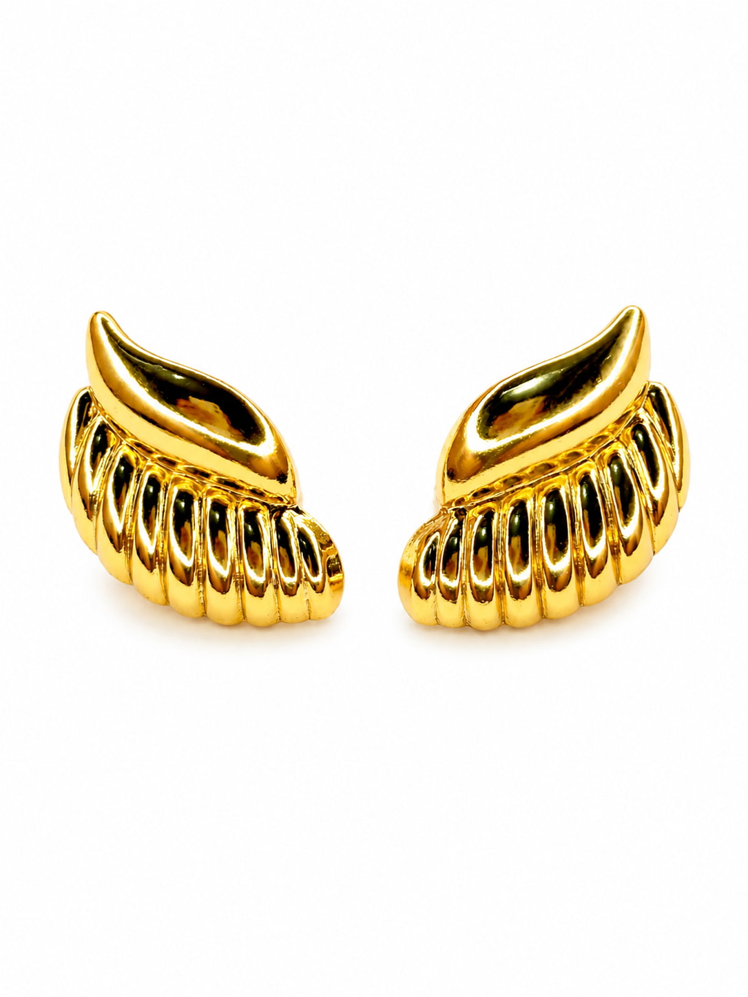 Feather Wing Gold Studs | 18K Gold Plated Anti Tarnish Studs