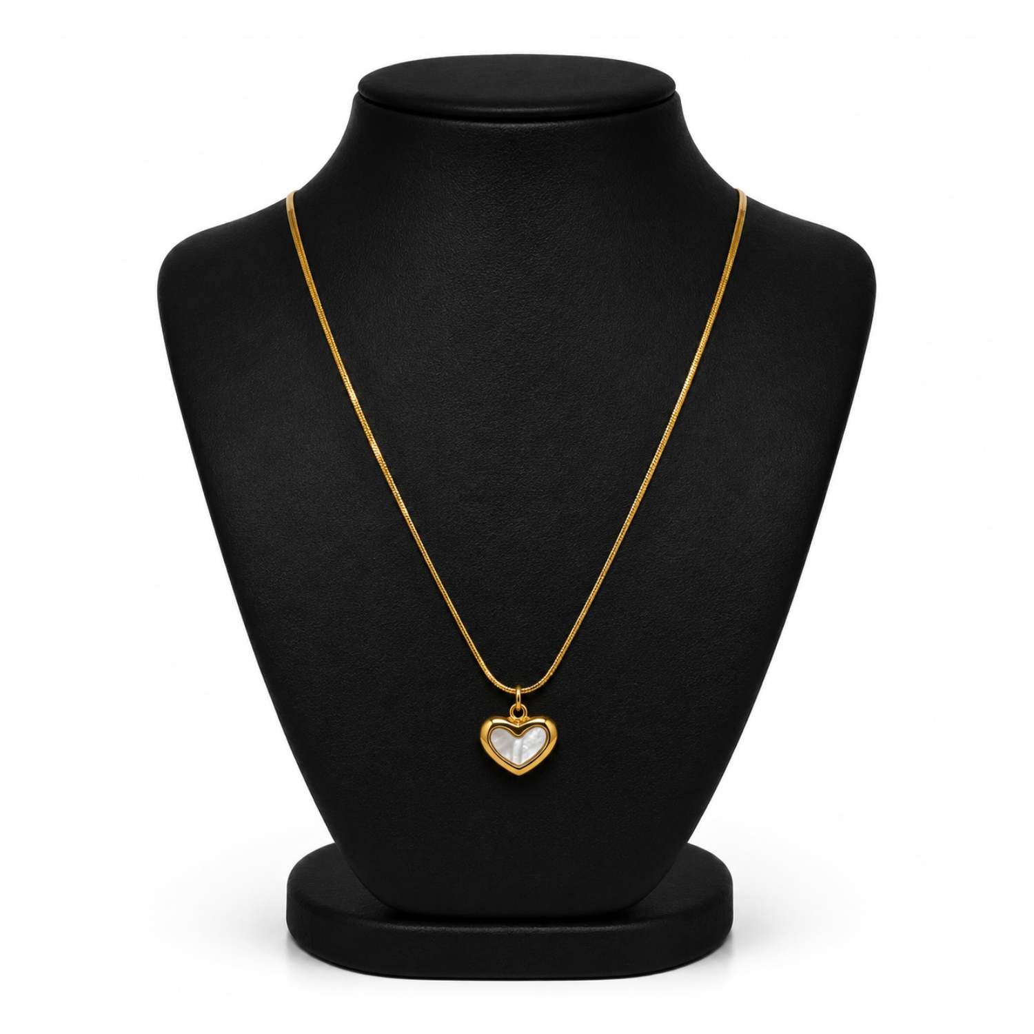 Minimalist Gold Pendant Necklace in Stainless Steel
