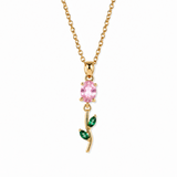 Blush Vine Gift Set for Her | 18K Gold Plated Necklace & Bracelet Duo